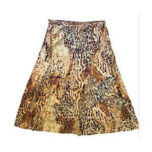 Chico's skirt full length leopard print size XL